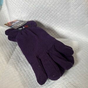 Purple Fleece Gloves